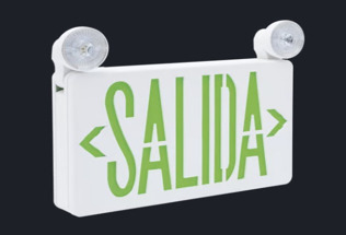 LAMPARA PROLETRERO DE SALIDA UNIVERSAL LED DUAL CON BATERÍA INCLUIDA, Y CON FOCOS INCLUIDOS